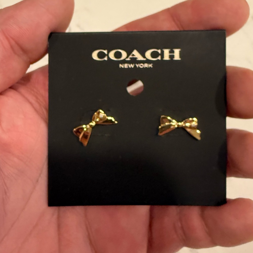 Authentic Coach earrings
